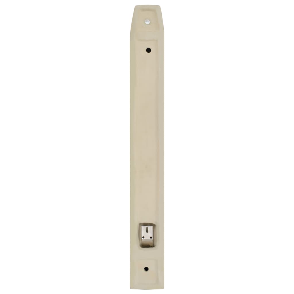vidaXL Wall-mounted Urinal Privacy Screen Ceramic White