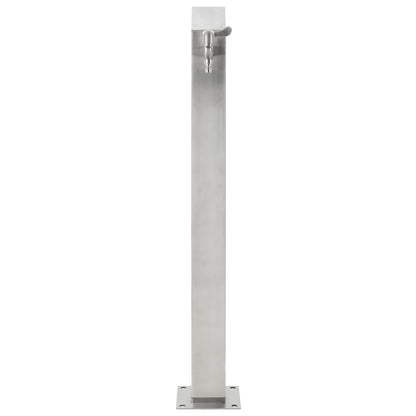 vidaXL Garden Water Column Stainless Steel Square 95 cm