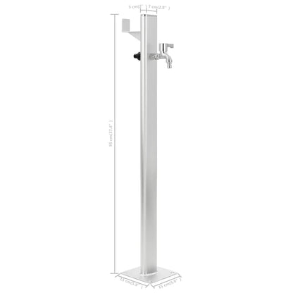 vidaXL Garden Water Column Aluminium 95 cm