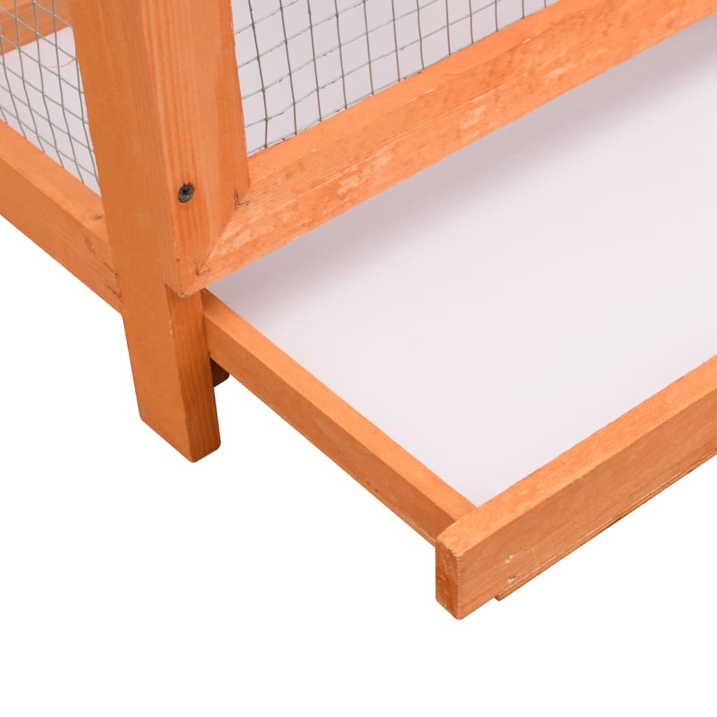 170638 vidaXL Bird Cage Solid Pine & Fir Wood 125,5x59,5x164 cm