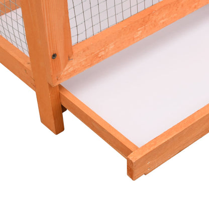 170638 vidaXL Bird Cage Solid Pine & Fir Wood 125,5x59,5x164 cm