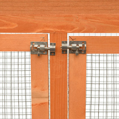 170638 vidaXL Bird Cage Solid Pine & Fir Wood 125,5x59,5x164 cm