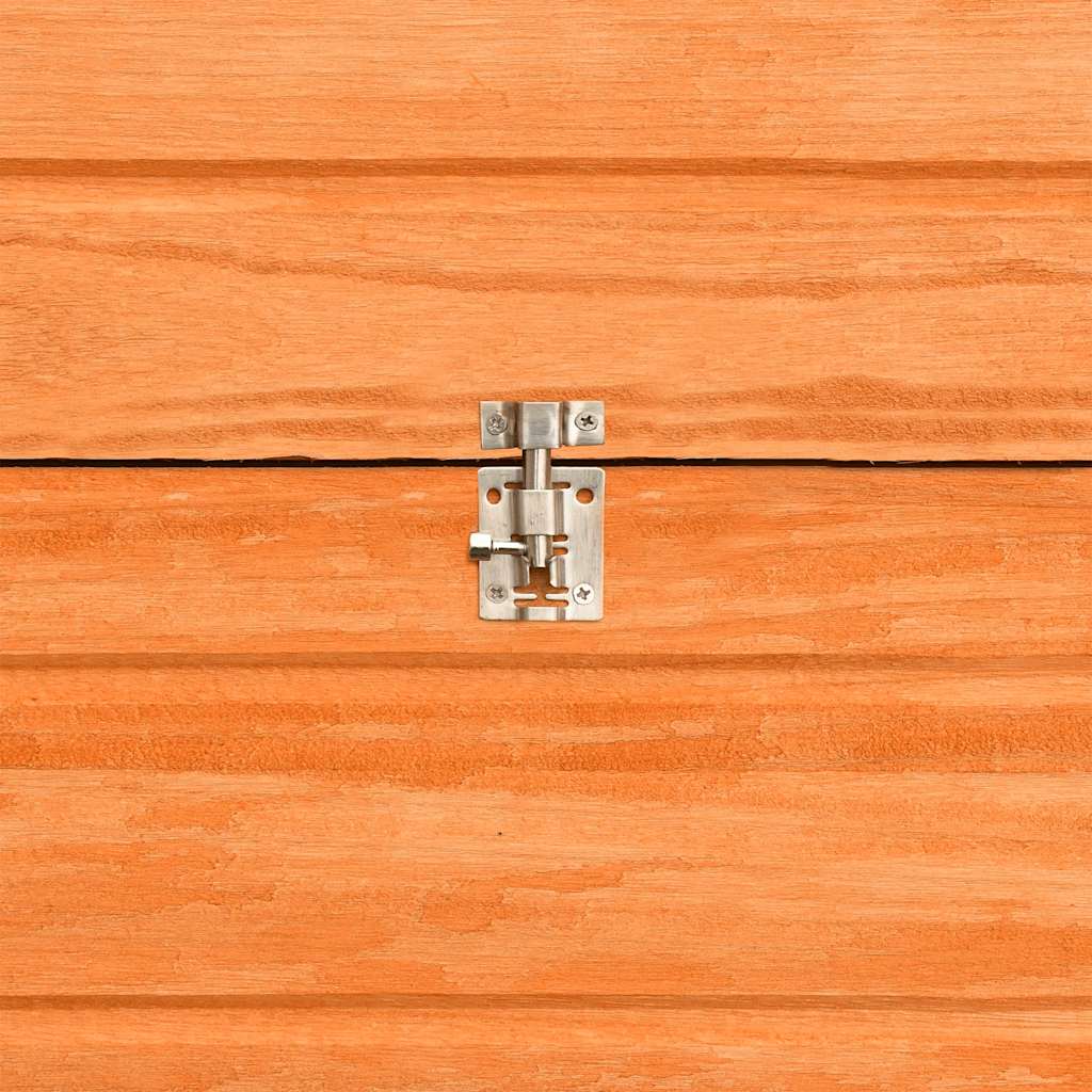 vidaXL Rabbit Hutch Solid Pine & Fir Wood 152x128x108 cm