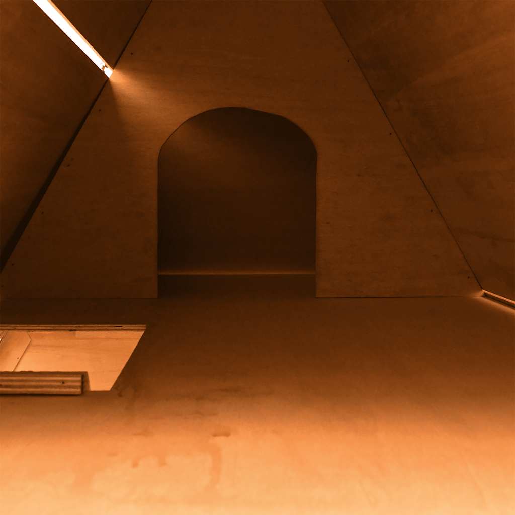 vidaXL Rabbit Hutch Solid Pine & Fir Wood 152x128x108 cm