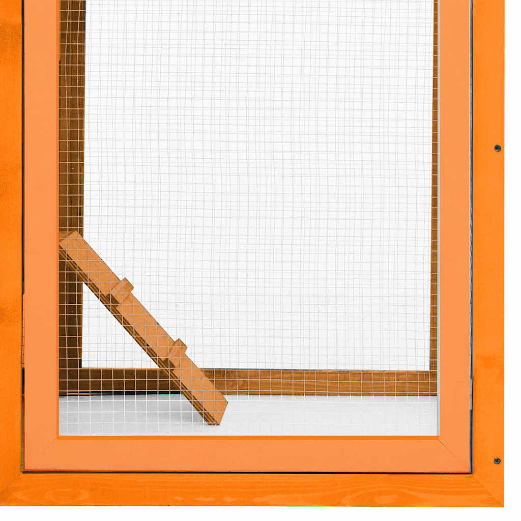 vidaXL Chicken Cage Solid Pine & Fir Wood 170x81x110 cm
