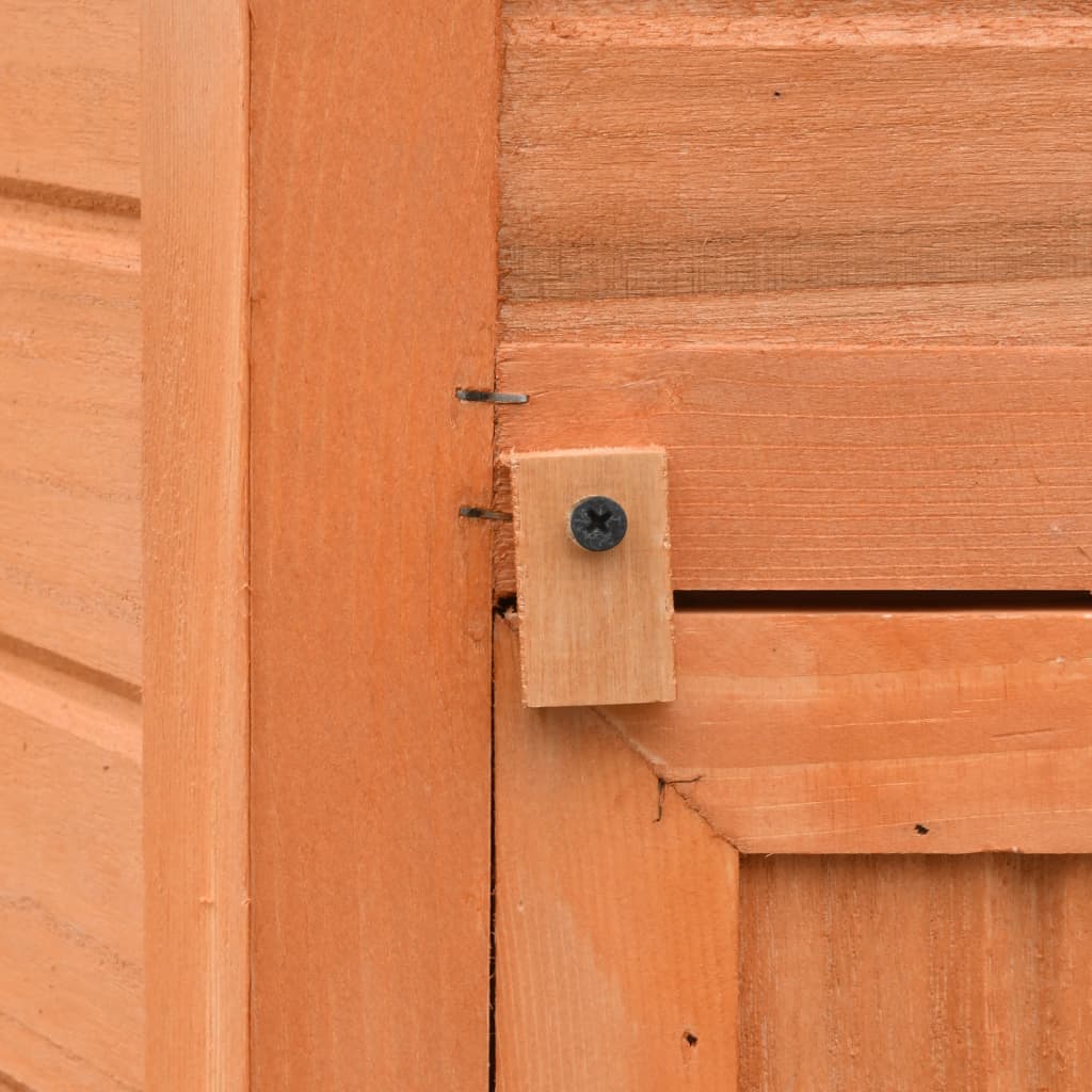 vidaXL Chicken Cage Solid Pine & Fir Wood 126x117x125 cm