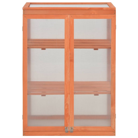 vidaXL Greenhouse Wood 75x47x109 cm