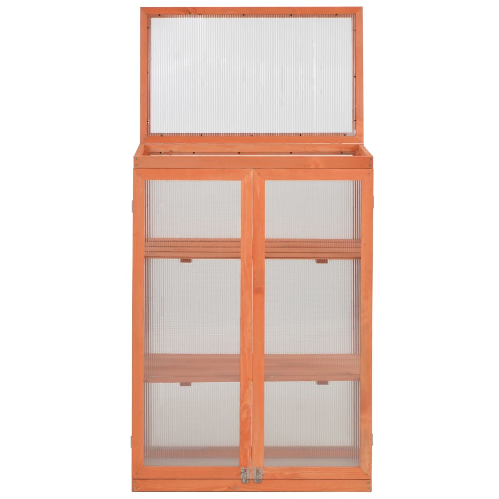 vidaXL Greenhouse Wood 75x47x109 cm