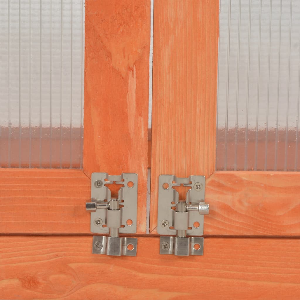 vidaXL Greenhouse Wood 75x47x109 cm