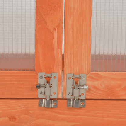 vidaXL Greenhouse Wood 75x47x109 cm
