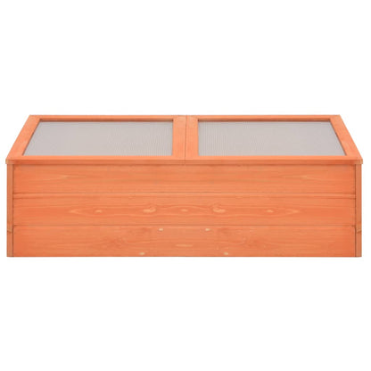 vidaXL Greenhouse | Natural wood | Wood and PC board | 100x50x34 cm