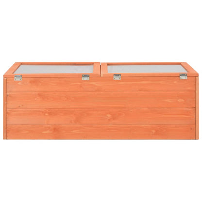 vidaXL Greenhouse | Natural wood | Wood and PC board | 100x50x34 cm