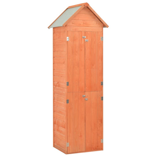 170649 vidaXL Garden Storage Shed 71x60x213 cm Wood
