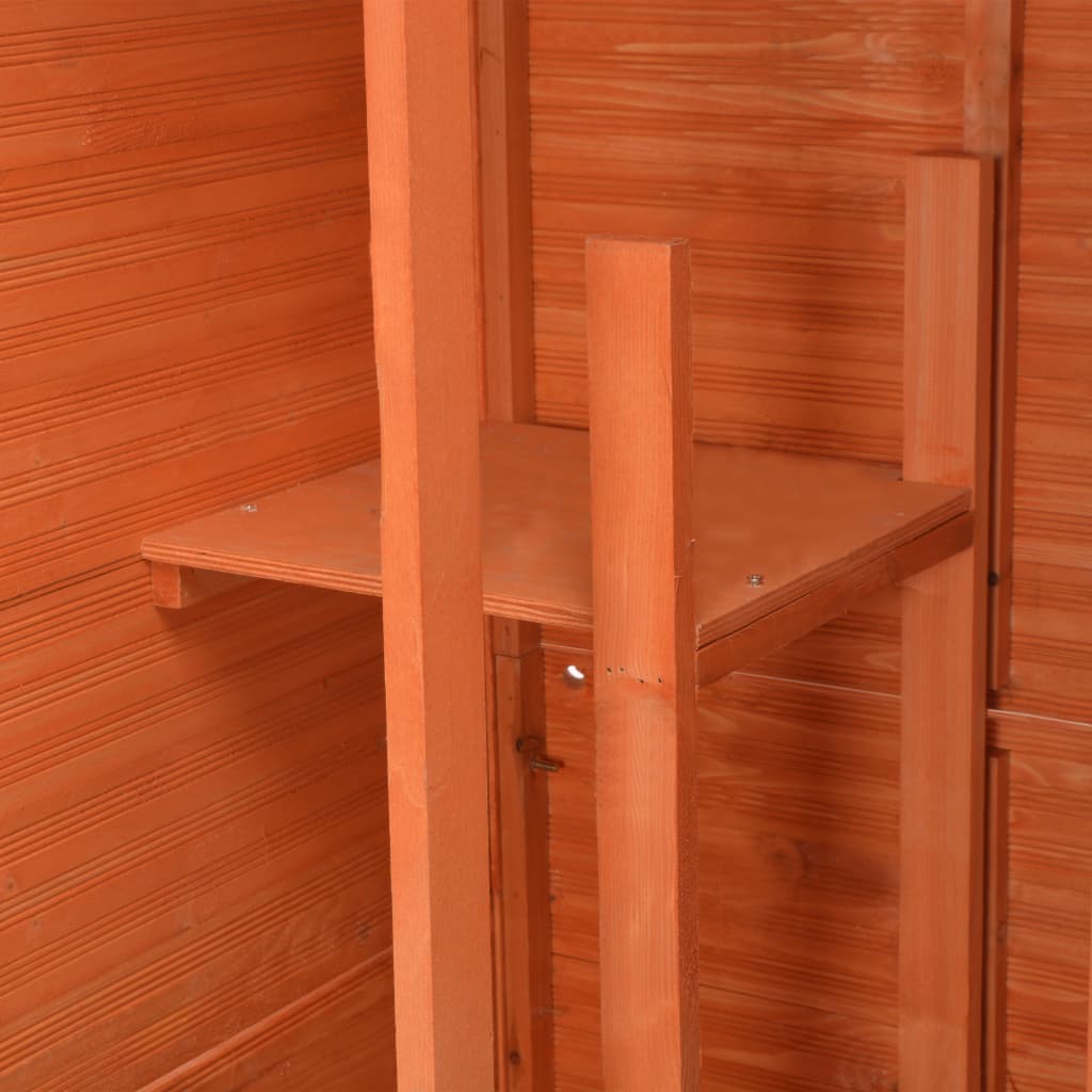 vidaXL Garden Storage Shed 71x60x213 cm Wood