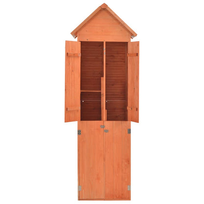 170649 vidaXL Garden Storage Shed 71x60x213 cm Wood