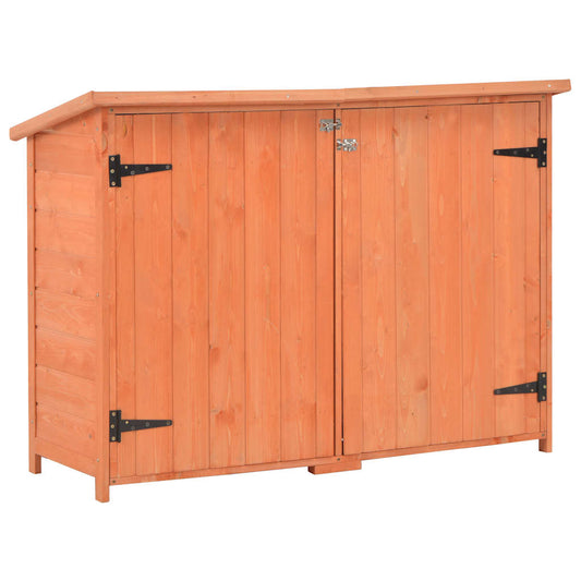 170650 vidaXL Garden Storage Shed 128x42x91 cm Wood