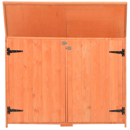 170650 vidaXL Garden Storage Shed 128x42x91 cm Wood