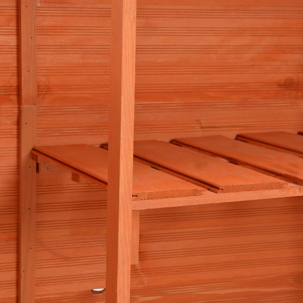 170650 vidaXL Garden Storage Shed 128x42x91 cm Wood