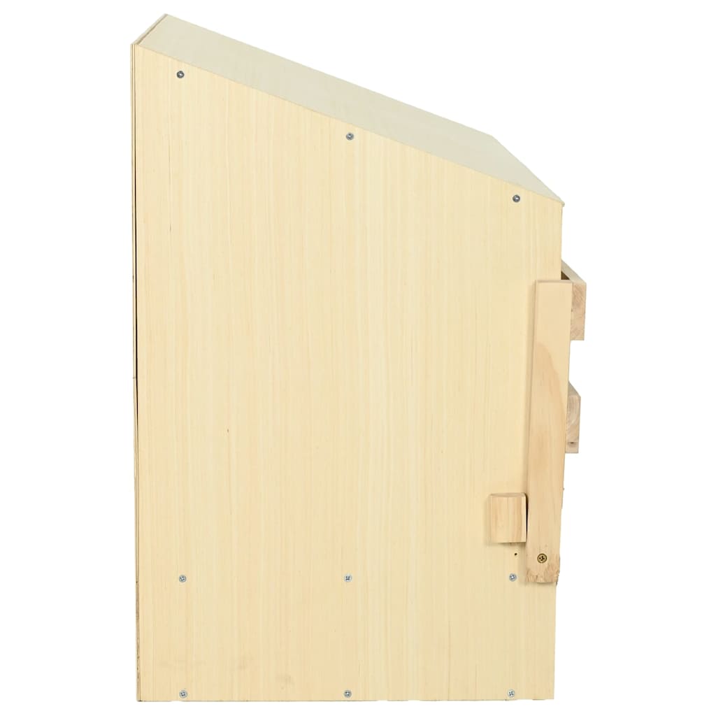 vidaXL Chicken Laying Nest 3 Compartments 93x40x65 cm Solid Pine Wood