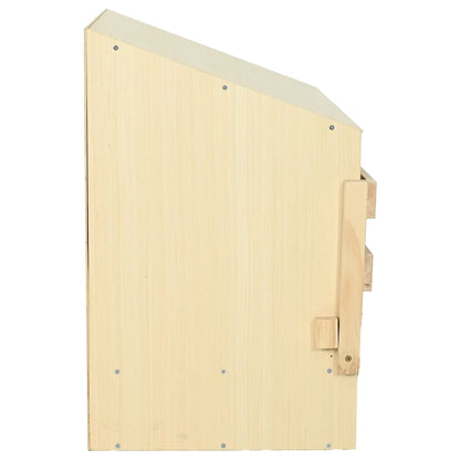 vidaXL Chicken Laying Nest 3 Compartments 93x40x65 cm Solid Pine Wood
