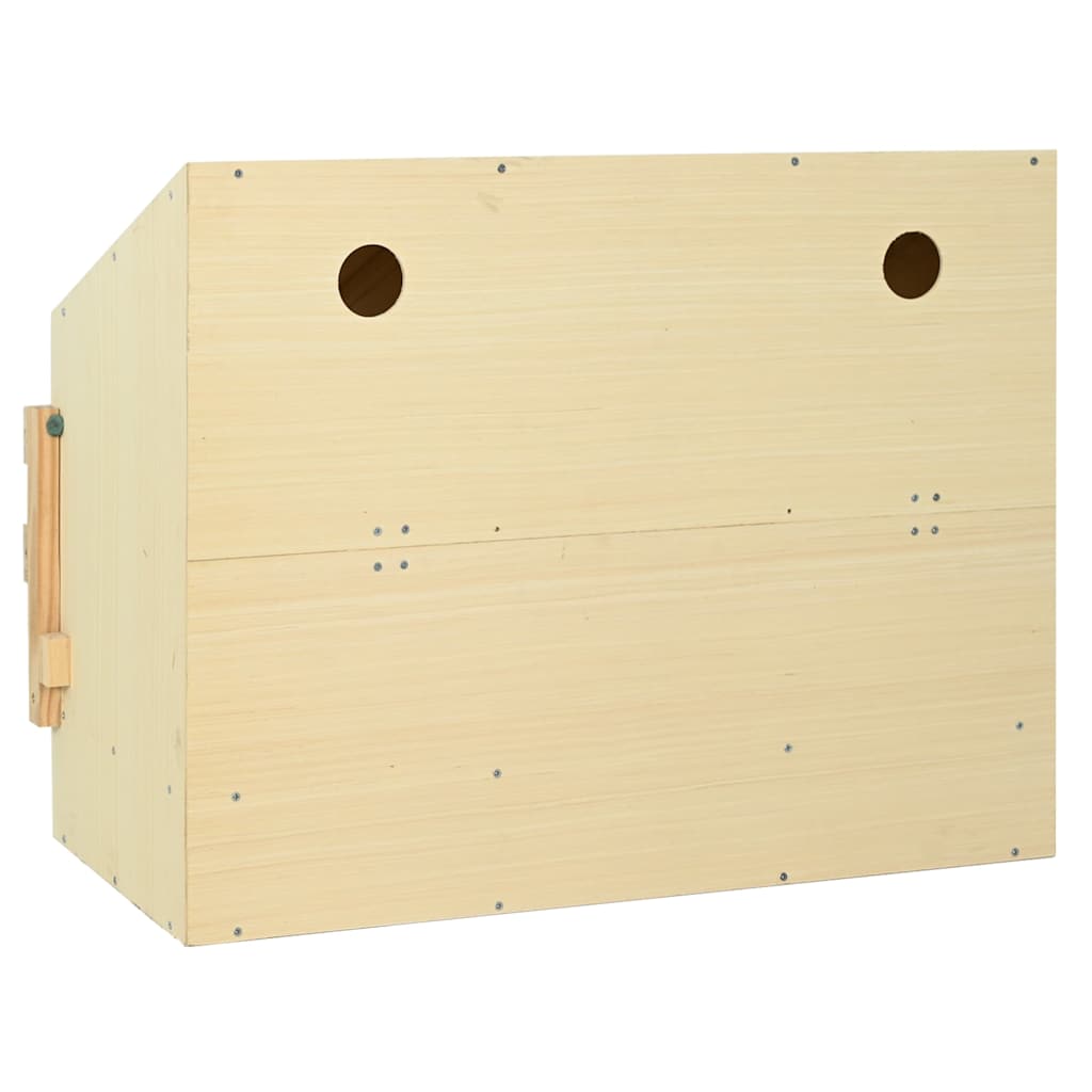 vidaXL Chicken Laying Nest 3 Compartments 93x40x65 cm Solid Pine Wood