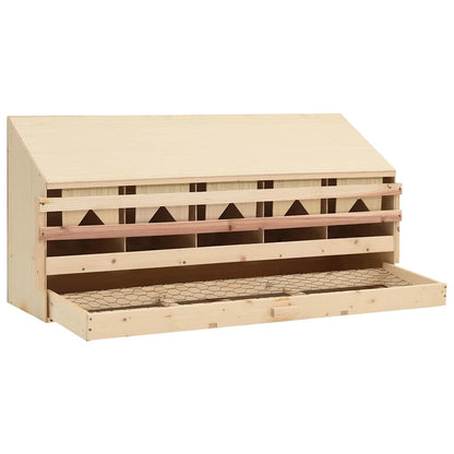 vidaXL Chicken Laying Nest | Brown and natural wood colour