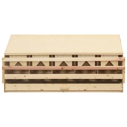 vidaXL Chicken Laying Nest | Brown and natural wood colour