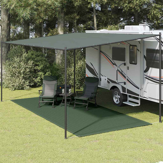 133640 vidaXL Tent Carpet 250x500 cm HDPE Green