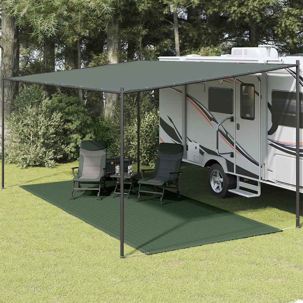 vidaXL Tent Carpet 250x600 cm HDPE Green