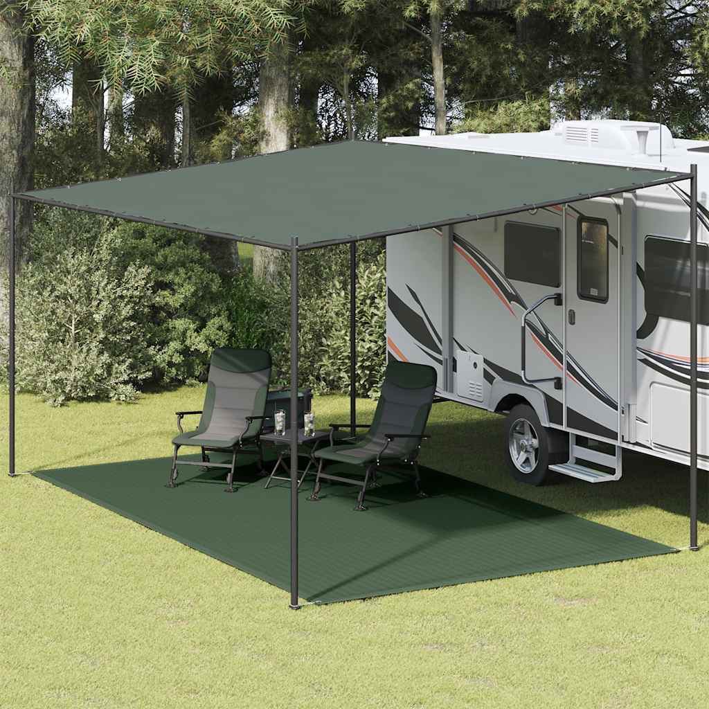 vidaXL Tent Carpet 300x500 cm HDPE Green