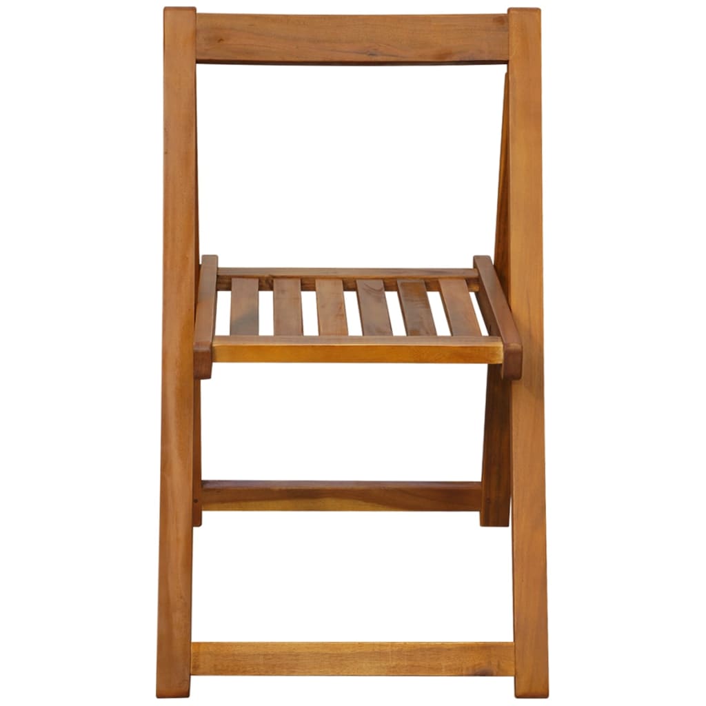 vidaXL 5 Piece Folding Outdoor Dining Set Solid Acacia Wood
