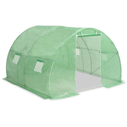 vidaXL Greenhouse | Green | PE mesh fabric, galvanised steel | Large
