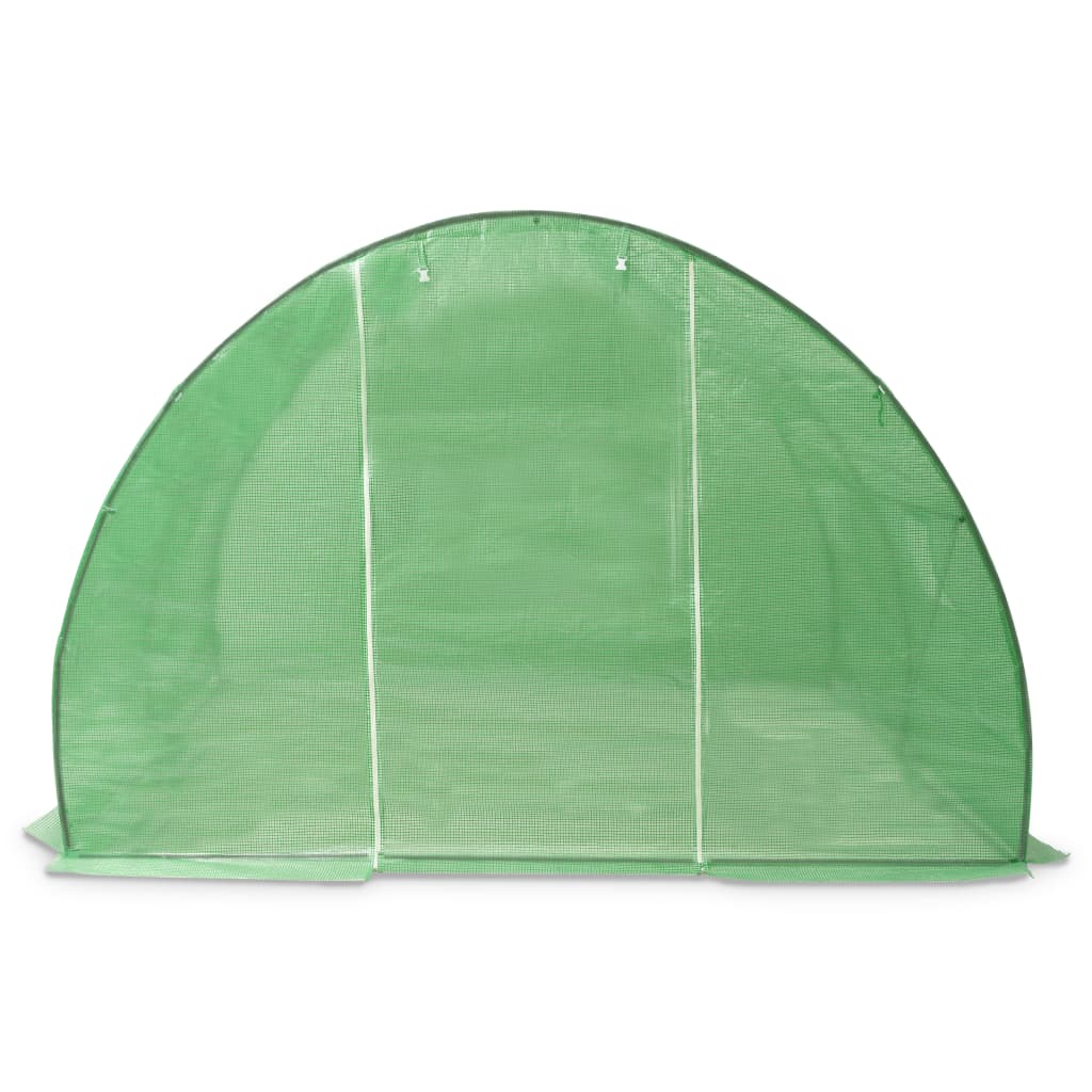 vidaXL Greenhouse | Green | PE mesh fabric, galvanised steel | Large