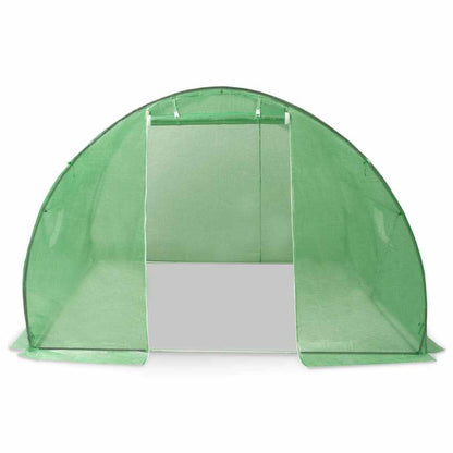 vidaXL Greenhouse | Green | PE mesh fabric, galvanised steel | Large