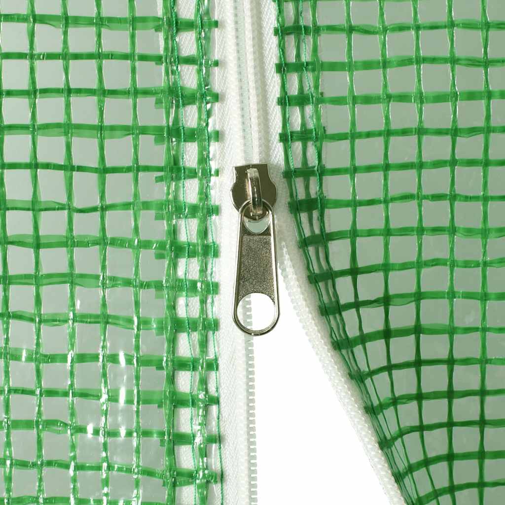 vidaXL Greenhouse | Green | PE mesh fabric, galvanised steel | Large