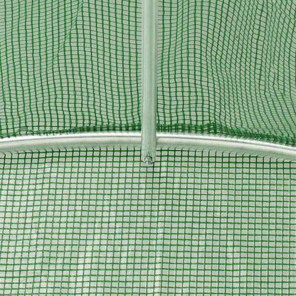vidaXL Greenhouse | Green | PE mesh fabric, galvanised steel | Large