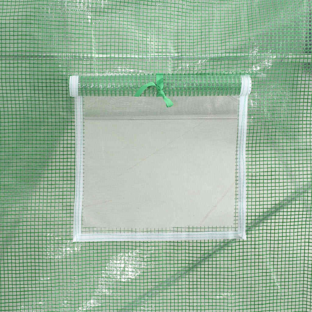 vidaXL Greenhouse | Green | PE mesh fabric, galvanised steel | Large
