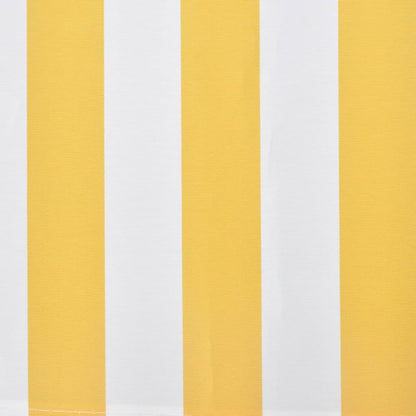 vidaXL Folding Awning Manual Operated 300 cm Yellow/White