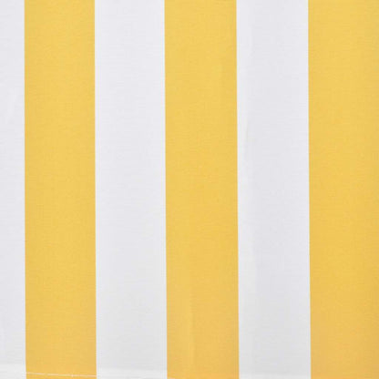 vidaXL Folding Awning Manual Operated 300 cm Yellow/White