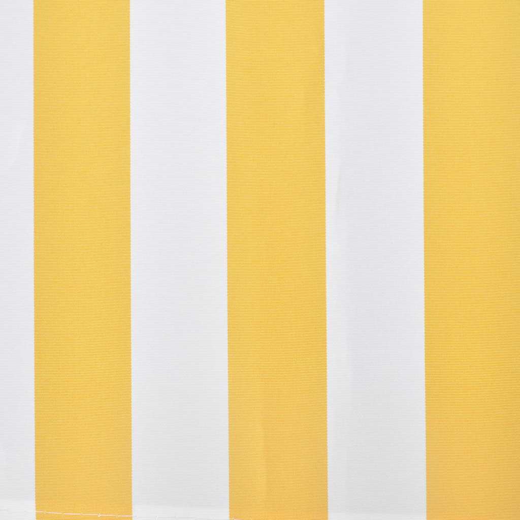 vidaXL Folding Awning Manual Operated 300 cm Yellow/White