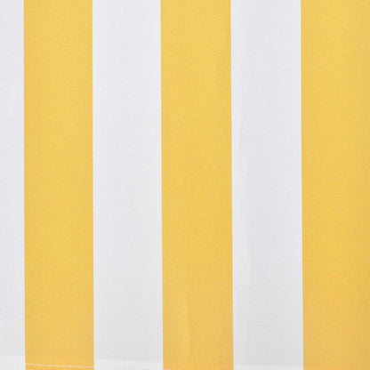 vidaXL Folding Awning Manual Operated 300 cm Yellow/White