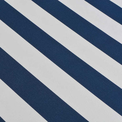vidaXL Folding Awning Manual Operated 350 cm Blue/White