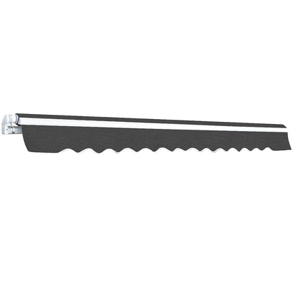 vidaXL Folding Awning Manual Operated 350 cm Anthracite