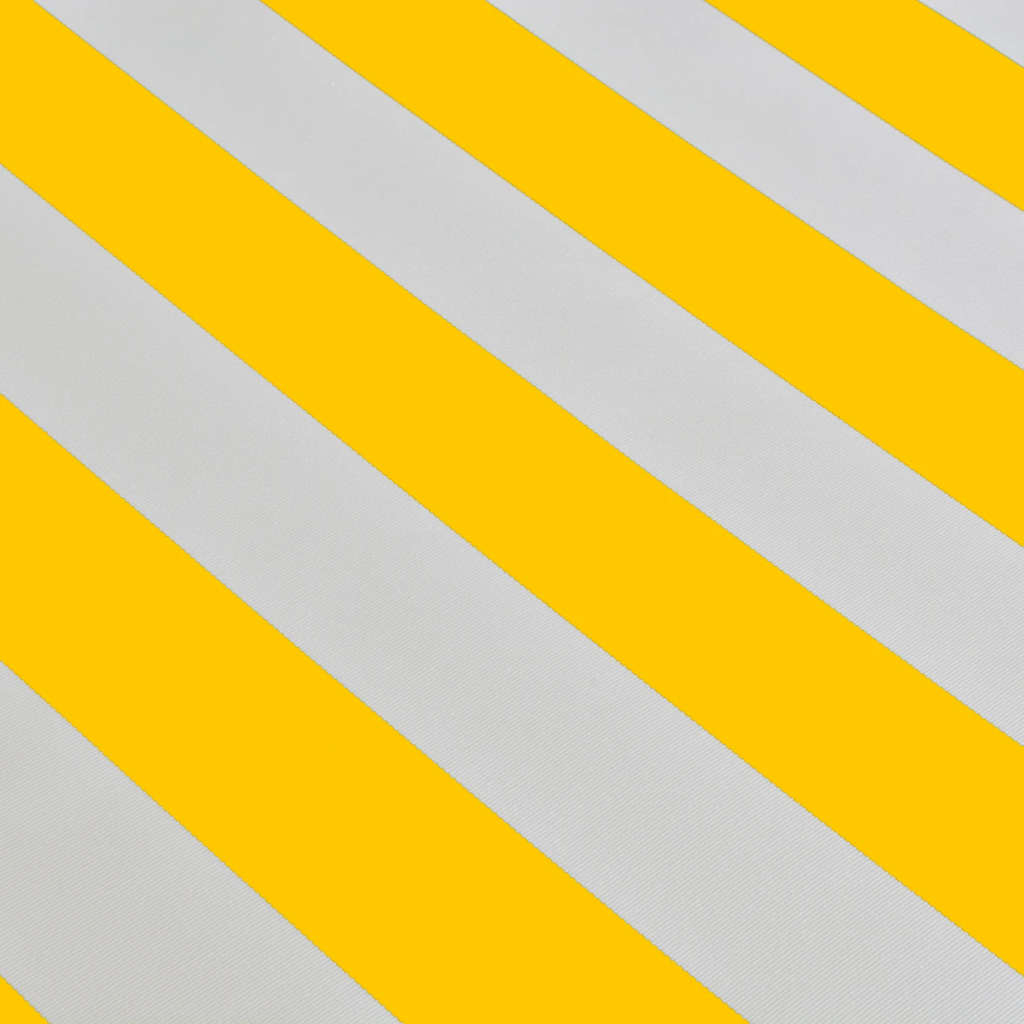 275574 vidaXL Folding Awning Manual Operated 400 cm Yellow/White (143031+143046)