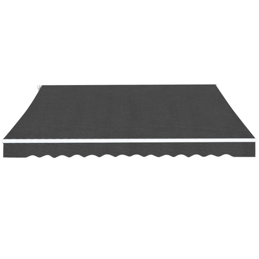 275576 vidaXL Folding Awning Manual Operated 400 cm Anthracite (143034+143046)
