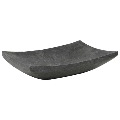 vidaXL Sink 50x35x12 cm Marble Black