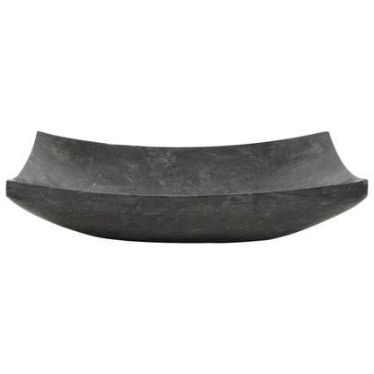vidaXL Sink 50x35x12 cm Marble Black