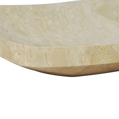 vidaXL Sink 50x35x12 cm Marble Cream