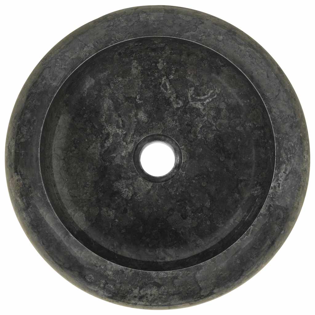 vidaXL Sink 40x12 cm Marble Black