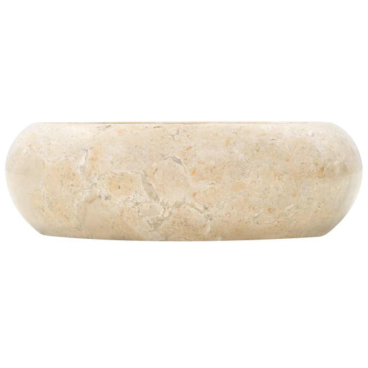 vidaXL Sink 40x12 cm Marble Cream